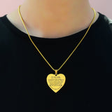 Heart Necklace - Always Here For You - Memorial & Cremation Jewellery by Belle Fever