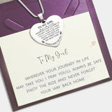 Heart Necklace - Always Here For You - Memorial & Cremation Jewellery by Belle Fever