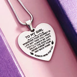 Heart Necklace - Always Here For You - Memorial & Cremation Jewellery by Belle Fever