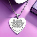 Heart Necklace - Always Here For You - Memorial & Cremation Jewellery by Belle Fever