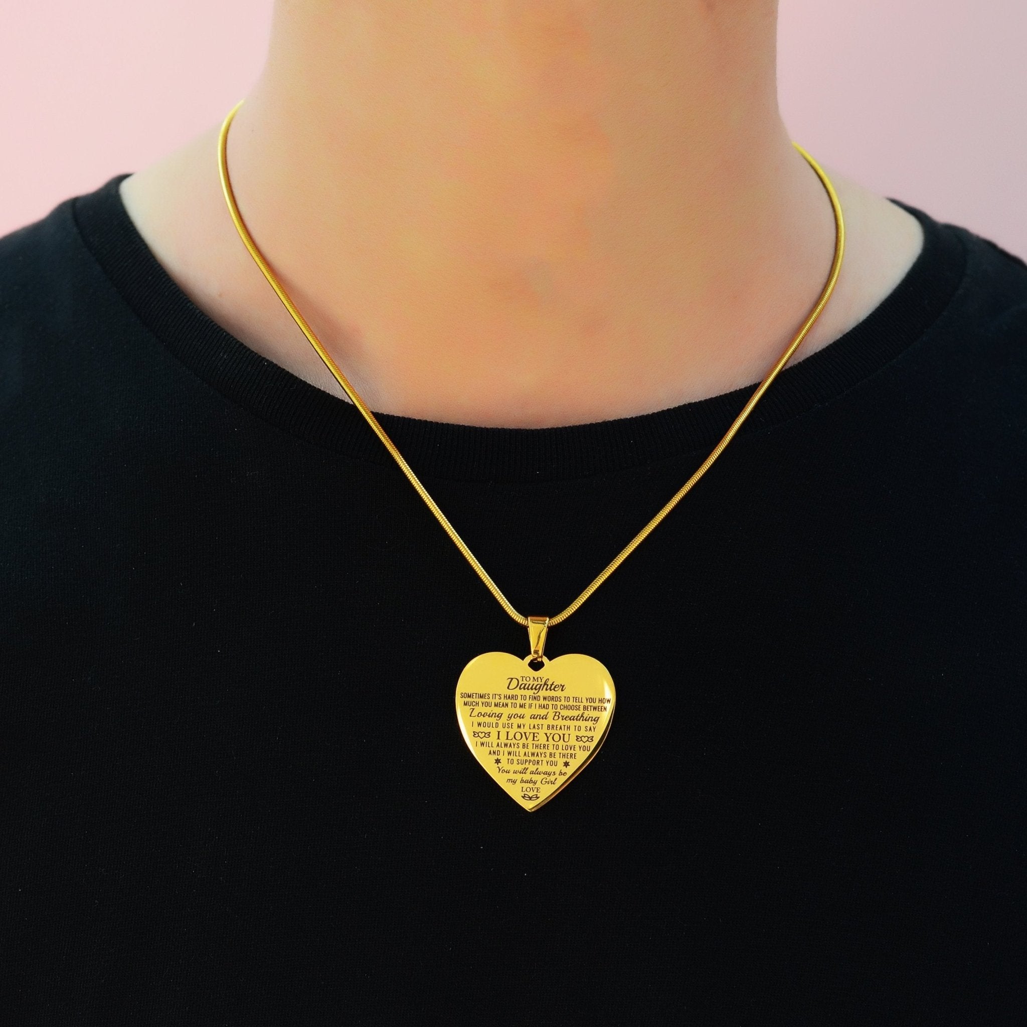 Heart Necklace - I Love You - Memorial & Cremation Jewellery by Belle Fever