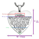 Heart Necklace - I Love You - Memorial & Cremation Jewellery by Belle Fever