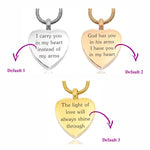 Heart Personalised Cremation Necklace - Memorial & Cremation Jewellery by Belle Fever