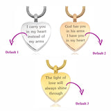 Heart Personalised Cremation Necklace - Memorial & Cremation Jewellery by Belle Fever