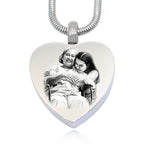 Heart Photo Personalised Cremation Necklace - Photo Jewellery by Belle Fever