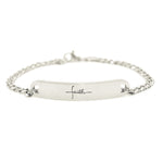 Inspirational Faith Bar Bracelet - Bangles & Bracelets by Belle Fever