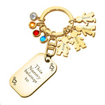 Kids Love Keyring Tag - (One charm is included) - Keyrings by Belle Fever