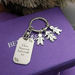 Kids Love Keyring Tag - (One charm is included) - Keyrings by Belle Fever