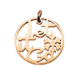 Let It Go Charm for Keyring - Keyrings by Belle Fever
