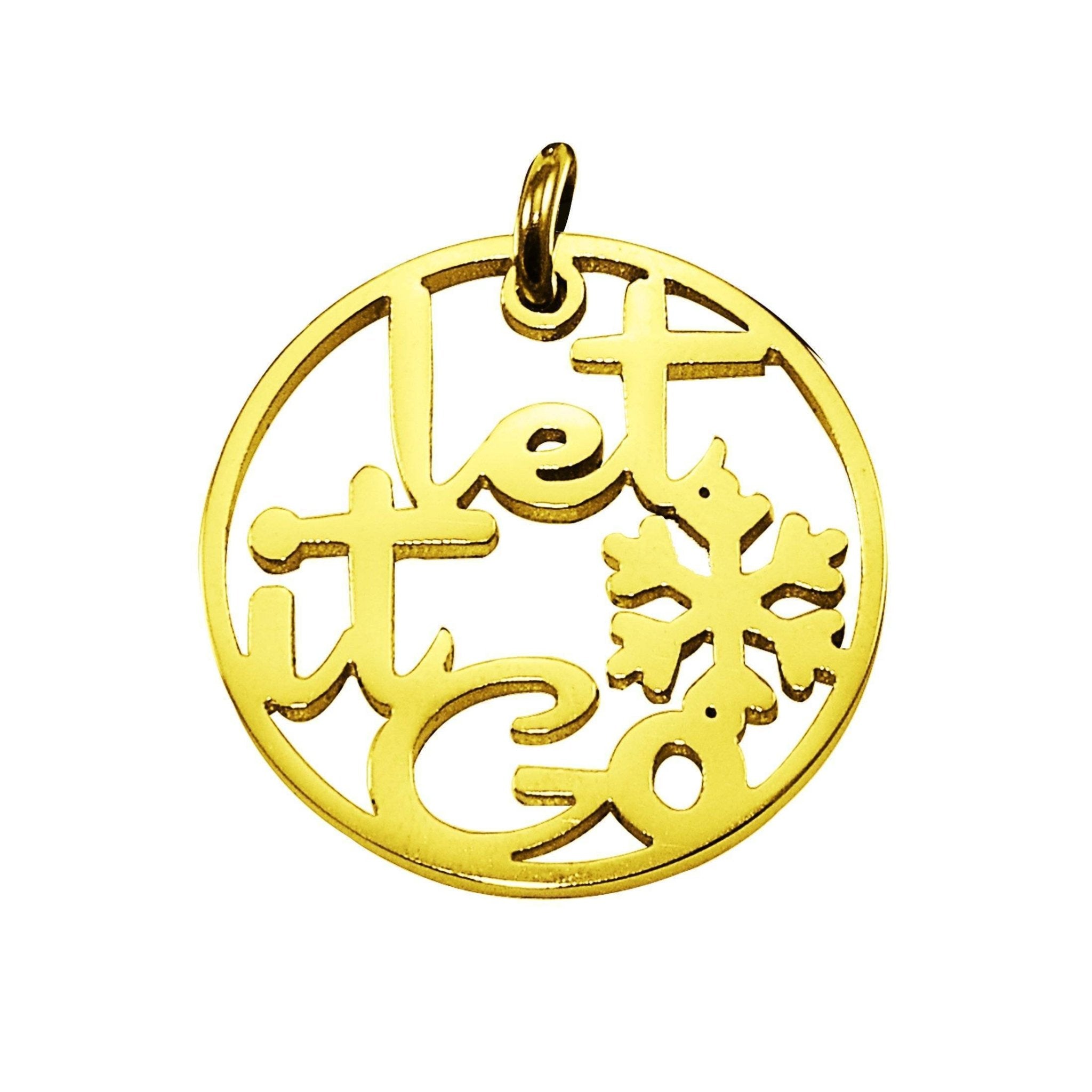 Let It Go Charm for Keyring - Keyrings by Belle Fever