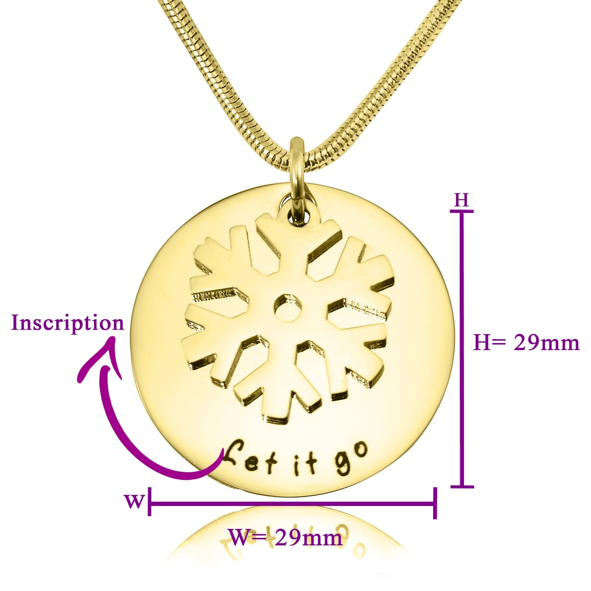Let it Go Necklace - Mothers Jewellery by Belle Fever