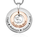 My World Necklace - Mothers Jewellery by Belle Fever