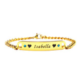 Personalised Birthstone Bracelet - Bangles & Bracelets by Belle Fever