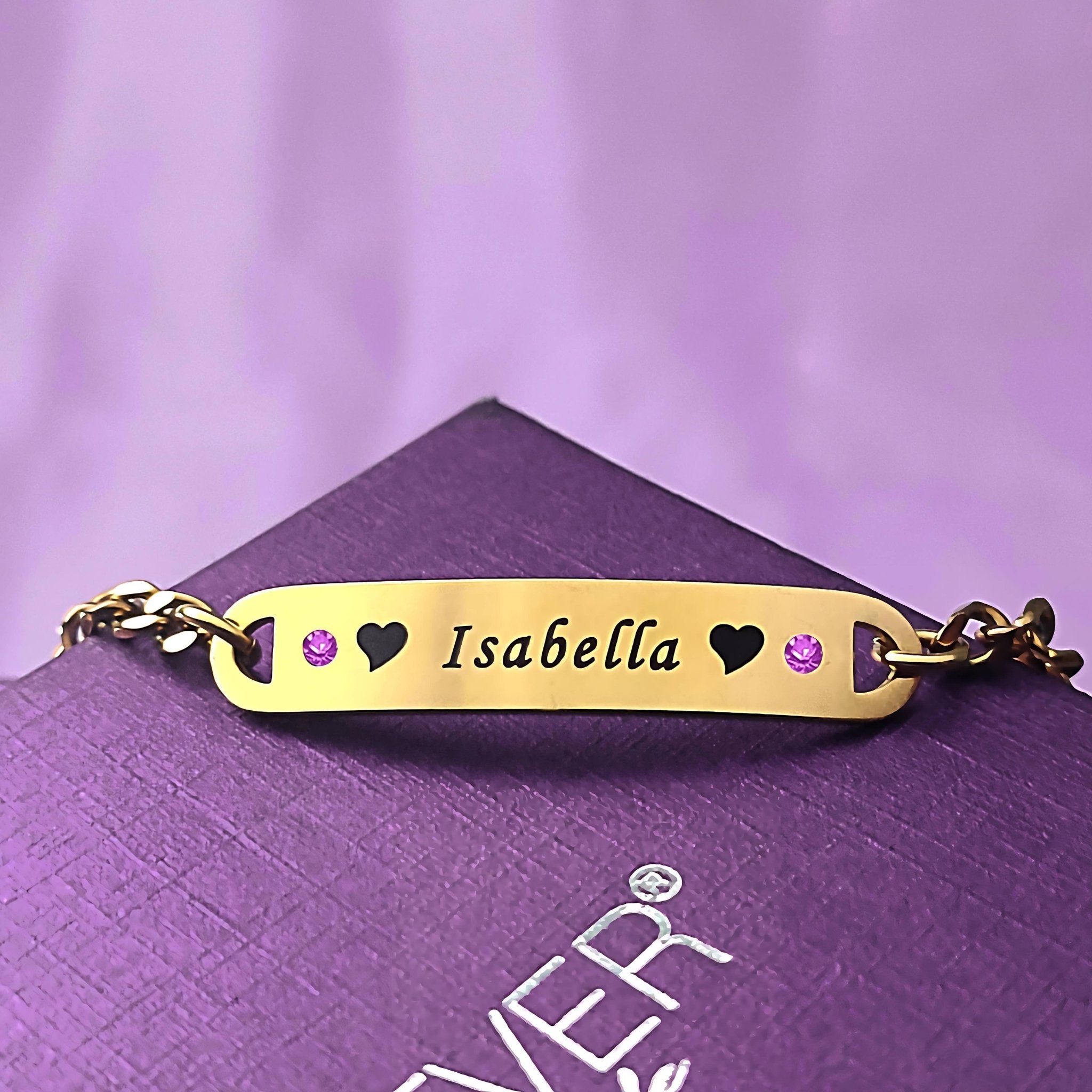 Personalised Birthstone Bracelet - Bangles & Bracelets by Belle Fever