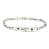 Personalised Heart Bracelet - Bangles & Bracelets by Belle Fever