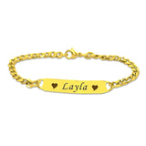 Personalised Heart Bracelet - Bangles & Bracelets by Belle Fever