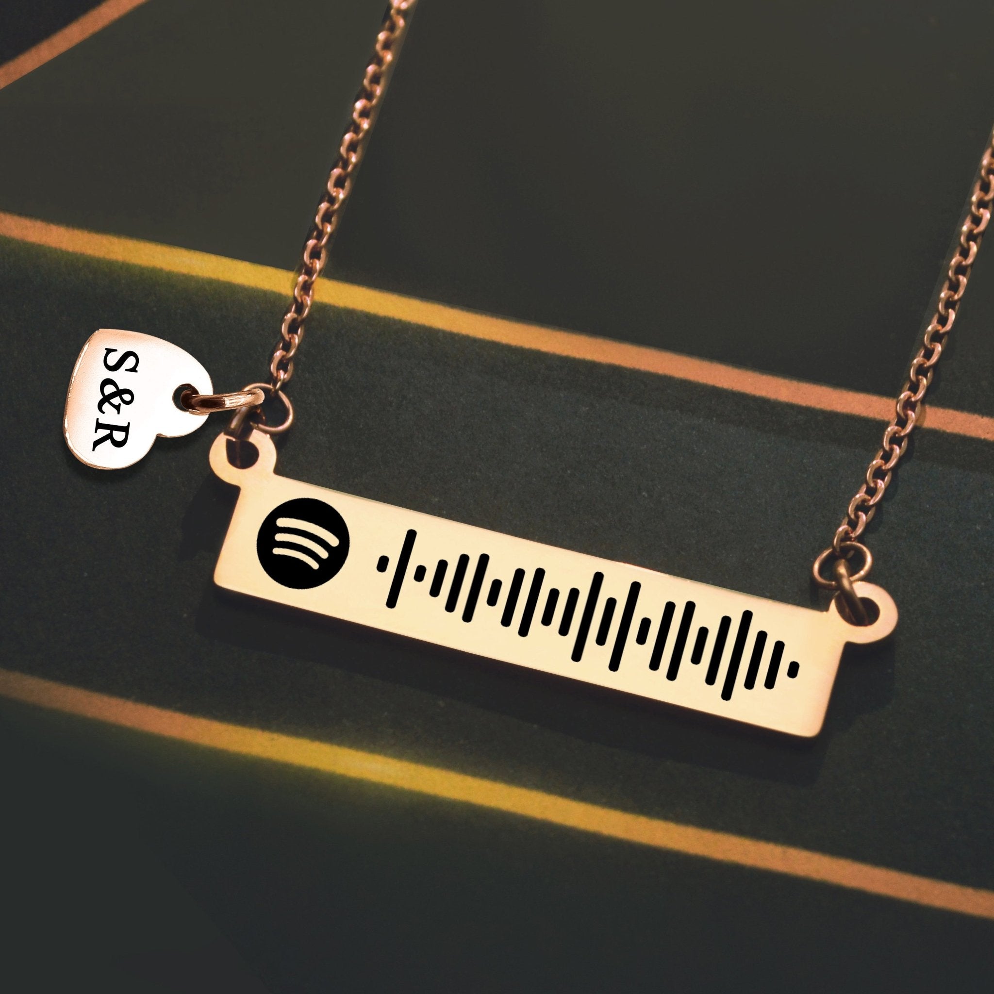 Personalised Music Bar Necklace by Belle Fever - Music Tags by Belle Fever