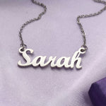 Personalised Name Necklace with Birthstone Options - Name Necklaces by Belle Fever