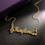 Personalised Name Necklace with Birthstone Options - Name Necklaces by Belle Fever