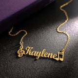 Personalised Name Necklace with Birthstone Options - Name Necklaces by Belle Fever