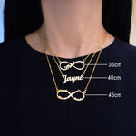 Personalised Name Necklace with Birthstone Options - Name Necklaces by Belle Fever