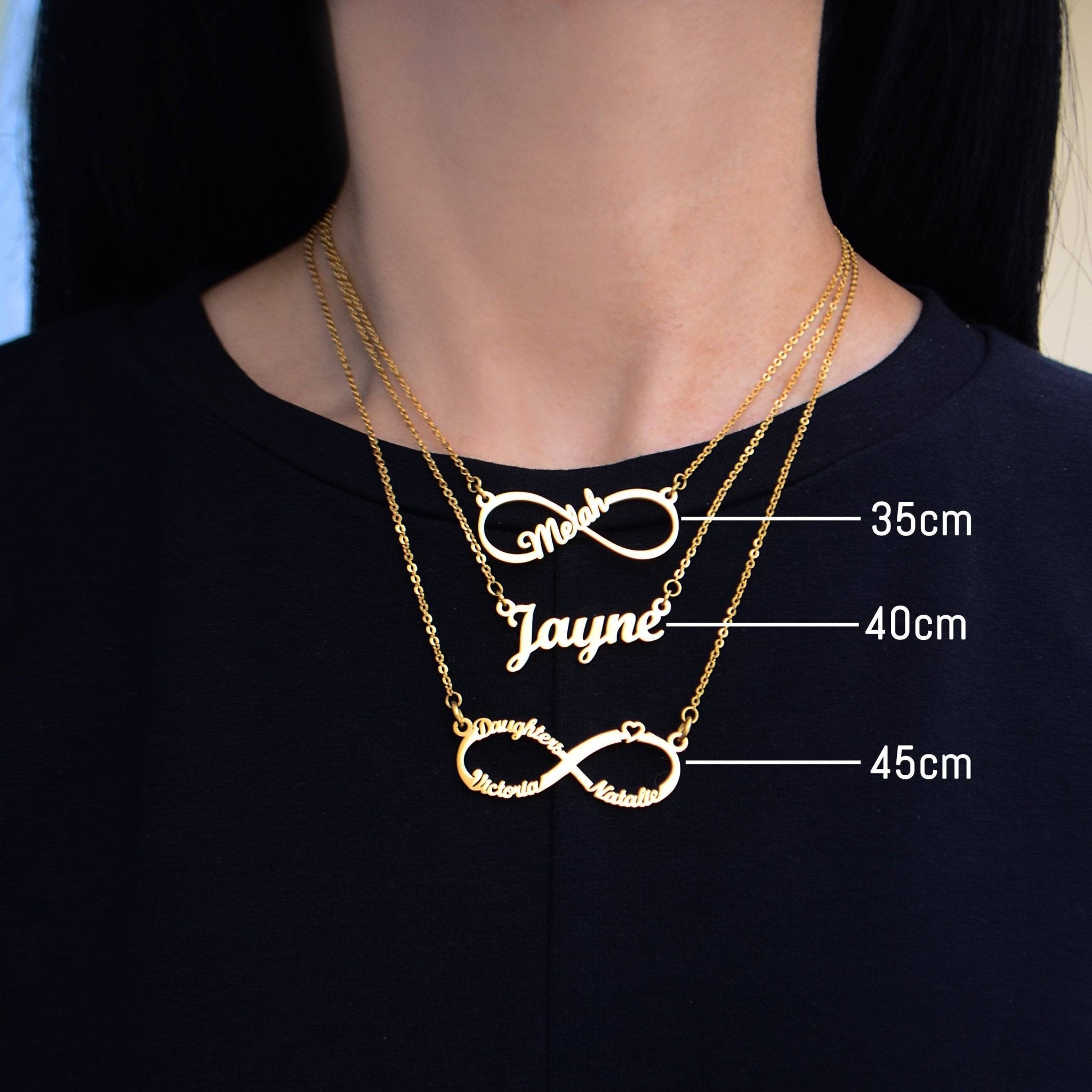 Personalised Name Necklace with Birthstone Options - Name Necklaces by Belle Fever