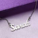 Personalised Name Necklace with Birthstone Options - Name Necklaces by Belle Fever