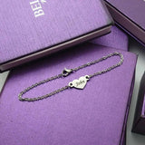Precious Heart Name Bracelet - Bangles & Bracelets by Belle Fever