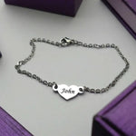 Precious Heart Name Bracelet - Bangles & Bracelets by Belle Fever
