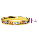 Rainbow Crystal Ring - Rings by Belle Fever