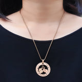 Sparkling Cant Be Replaced Necklace - Double Feet - Mothers Jewellery by Belle Fever