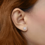 Sparkling Snowflake Earrings - Earrings by Belle Fever