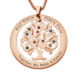 Tree of My Life Washer Birthstones | Personalised Necklace - Family Tree Necklaces by Belle Fever