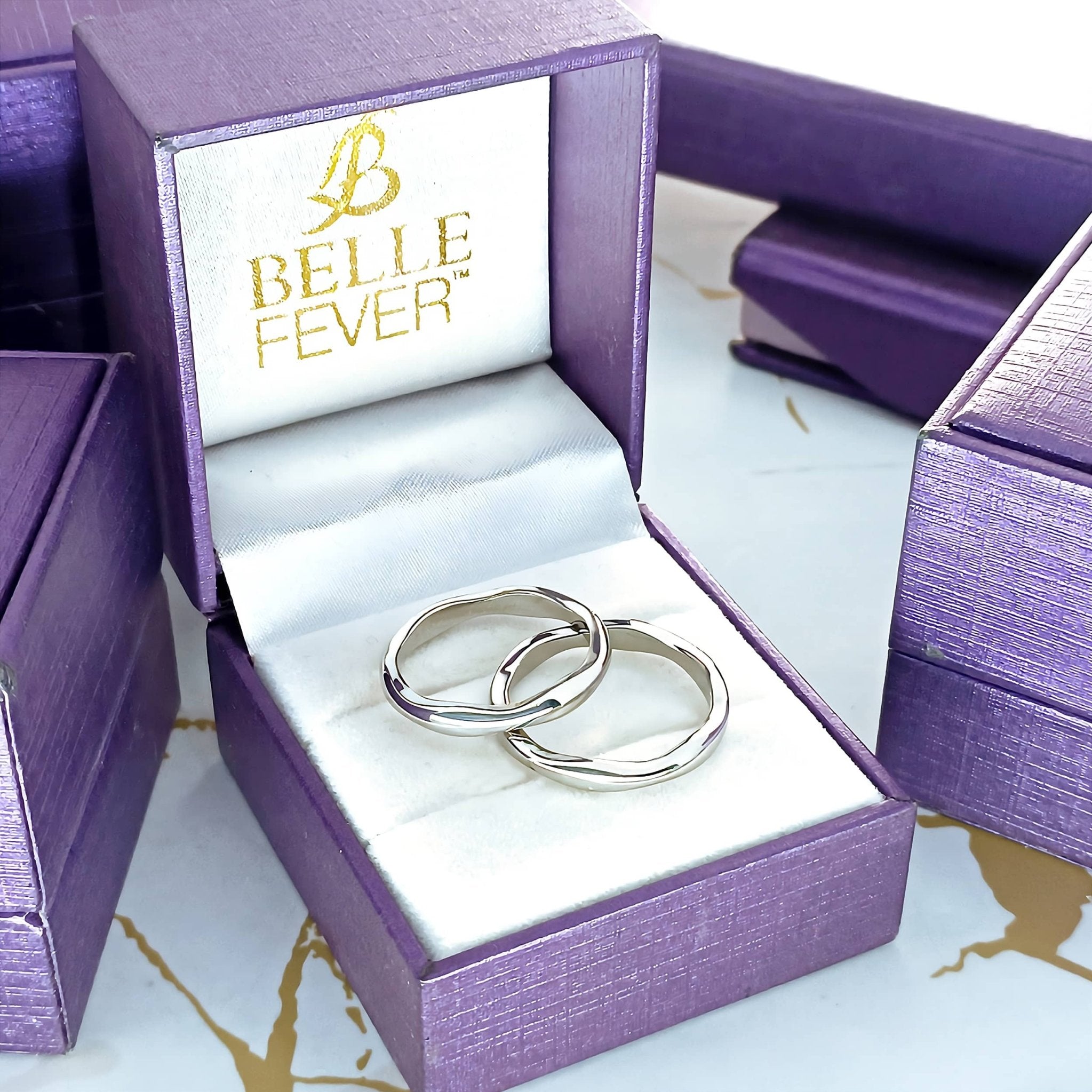 Wave Band Ring - Rings by Belle Fever