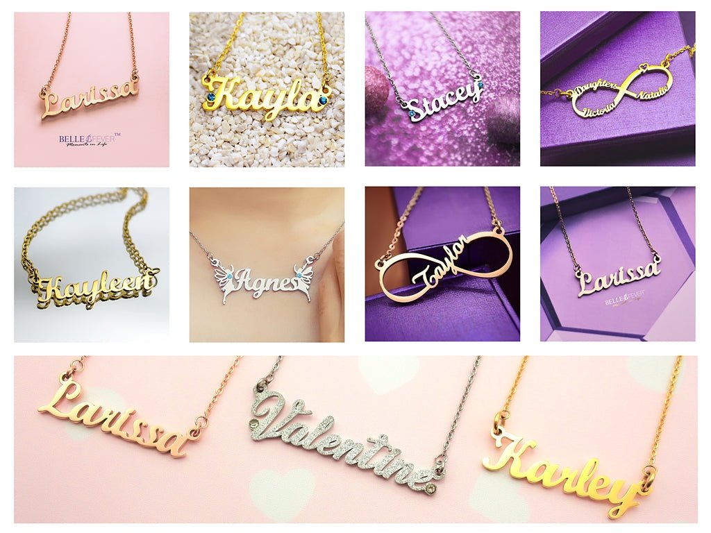 A Personalised Name Necklace Made Just for You - BELLE FEVER