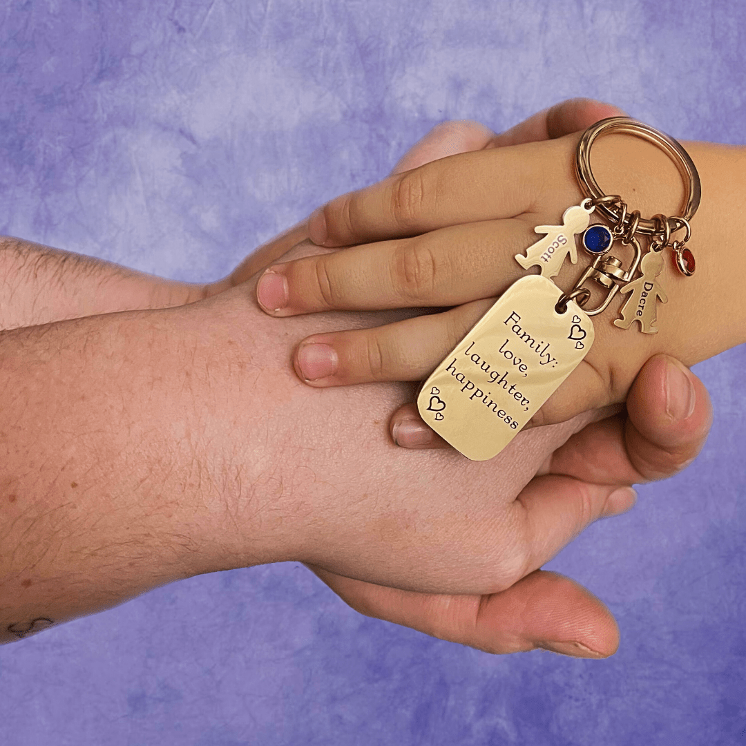 Christmas Gifting with Heart: The Personalised Kids Love Keyring Tag - BELLE FEVER
