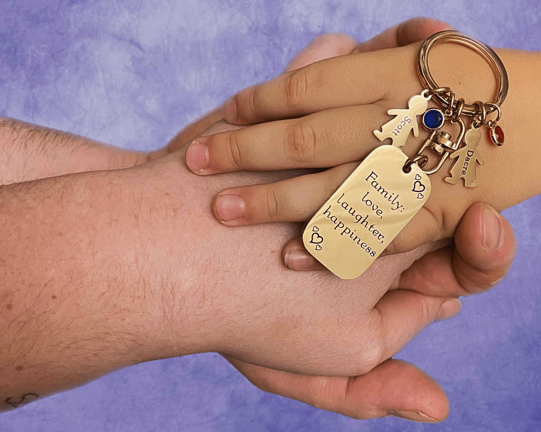 Christmas Gifting with Heart: The Personalised Kids Love Keyring Tag - BELLE FEVER