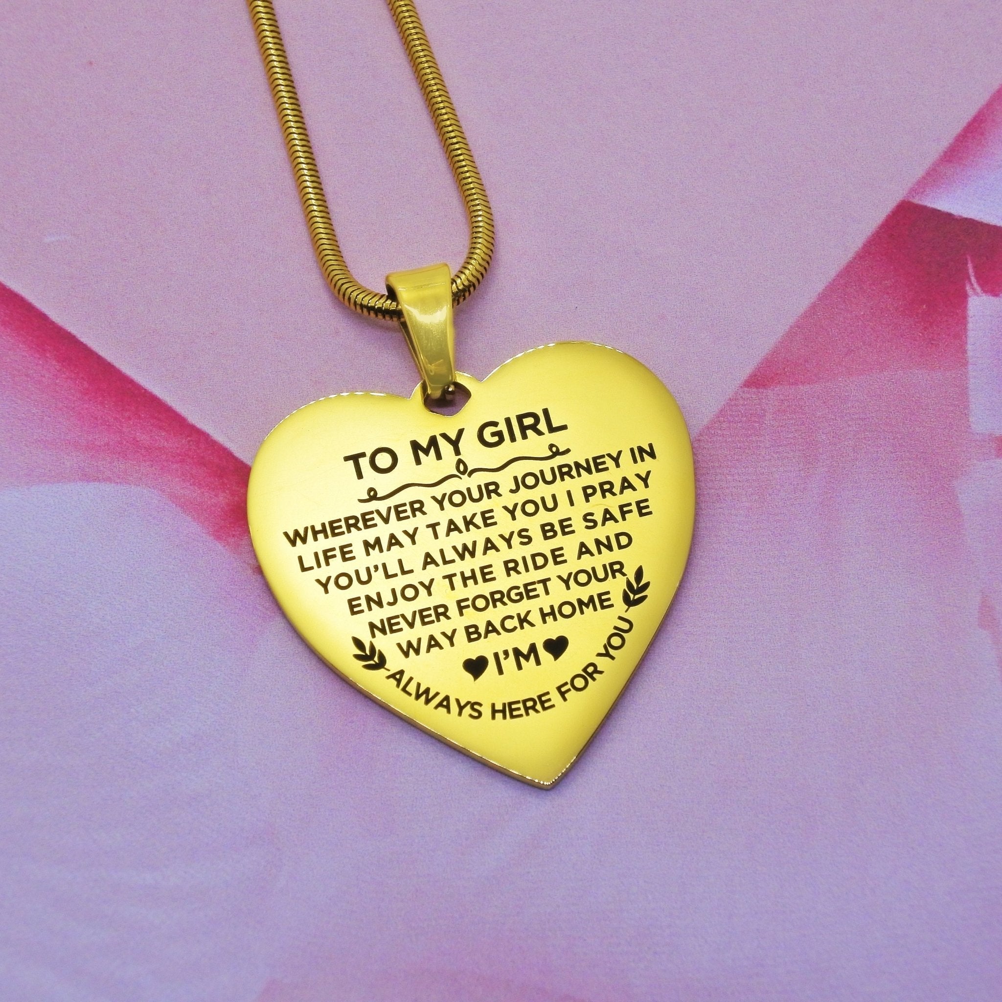 Heart Necklace - Always Here For You - BELLE FEVER
