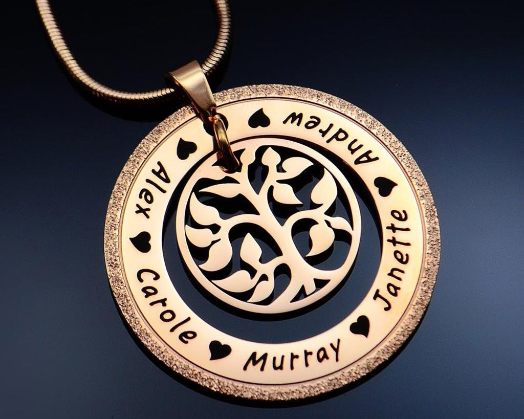 Sparkling My Family Tree Necklace - BELLE FEVER