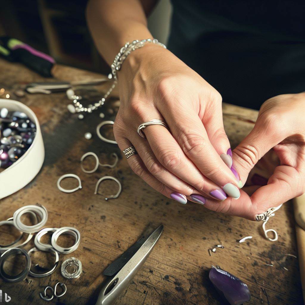 Handcrafted jewellery process by Belle Fever