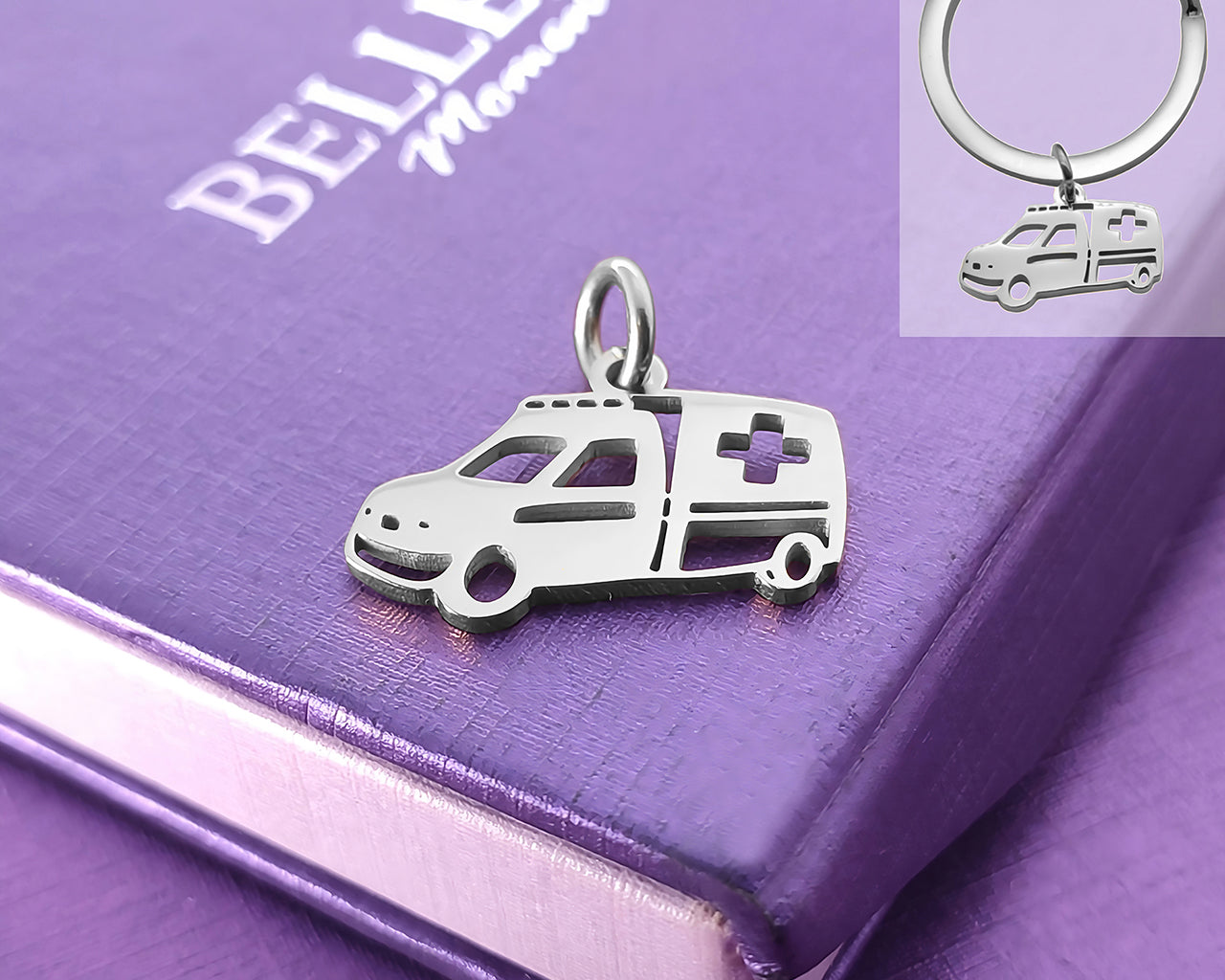 Ambulance Charm for Keyring