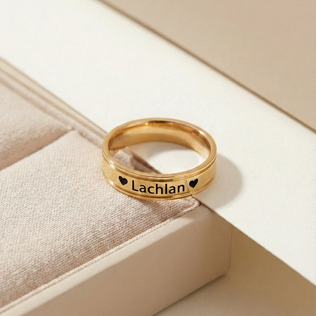 BF Personalised Ring - Rings by Belle Fever Jewellery