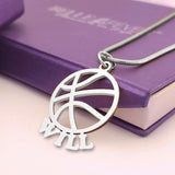 Basketball Name Necklace