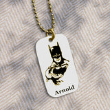 Hero Bat Tag Necklace