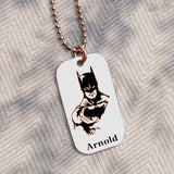 Hero Bat Tag Necklace
