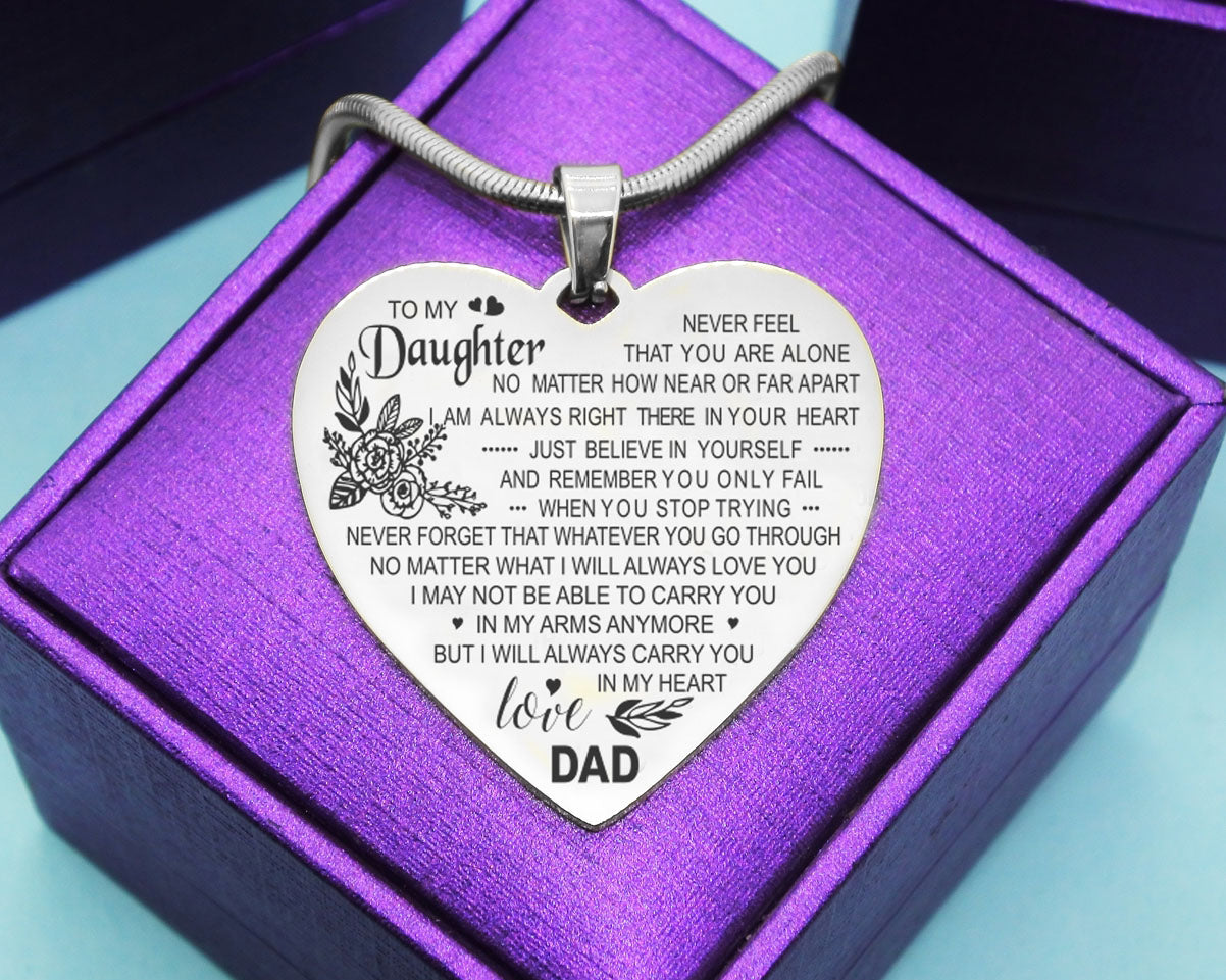 Carry You in My Heart Personalised Necklace