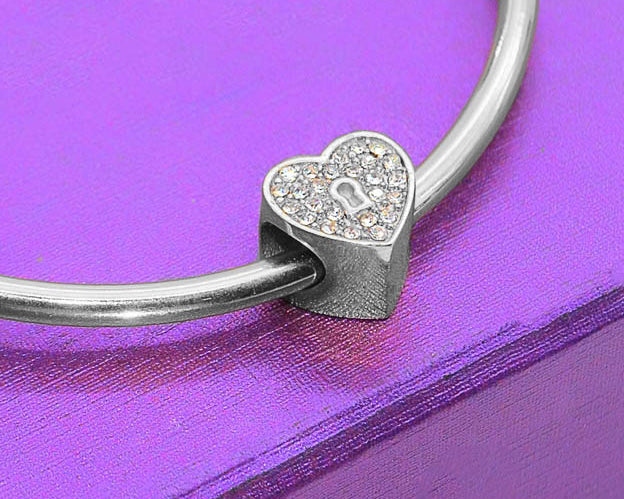 Diamond Heart Charm for Moments Bracelet