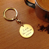 Disc Handwriting Keyring