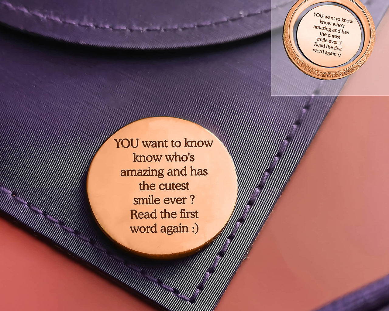Disc Insert With Inscription for Dream Locket