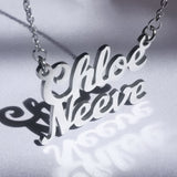 Double Name Necklace (Birthstones Optional)